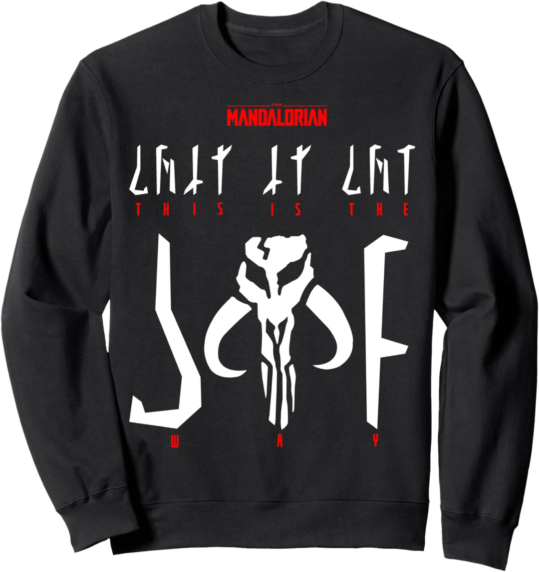 Star Wars Mandalorian This Is The Way Written Mando'a Sweatshirt