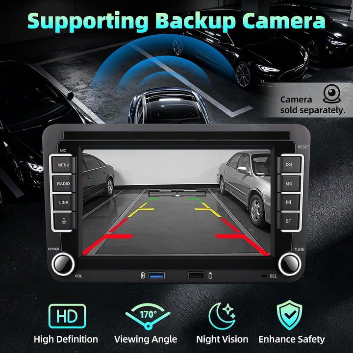 Linux Autoradio Mit Bildschirm für Golf 5 6 VW Polo 6R T5 Passat Touran Seat, 7 Zoll Wireless Carpla