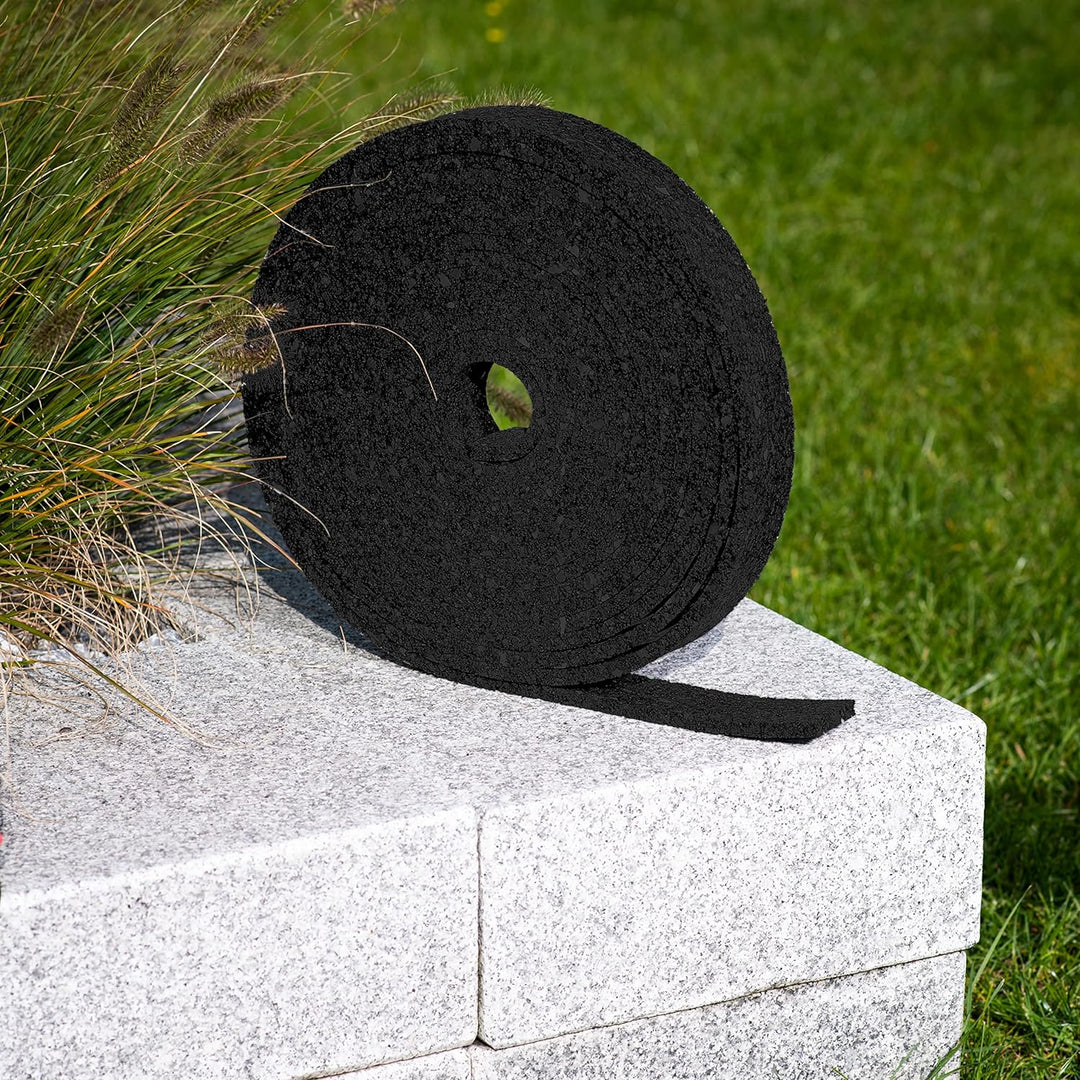 Terrassenpads auf Rolle (10m x 50mm x 10mm) - Gummigranulat, Bautenschutzmatte, Unterlegpads, Terras