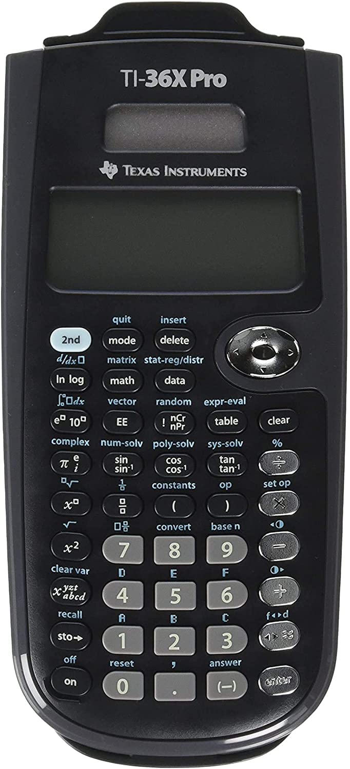 Texas Instruments TI36 x Pro Wissenschaftlicher Taschenrechner schwarz Taschenrechner – Taschenrechn