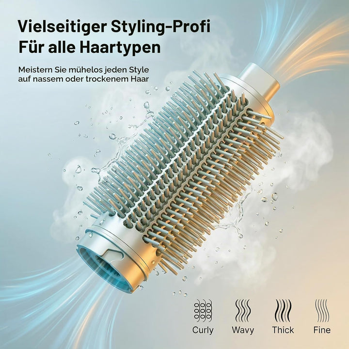 Volumenbürste Aufsatz kompatibel mit Shark FlexStyle HD400 Serie, Verbesserte Rundbürste Stylingbürs