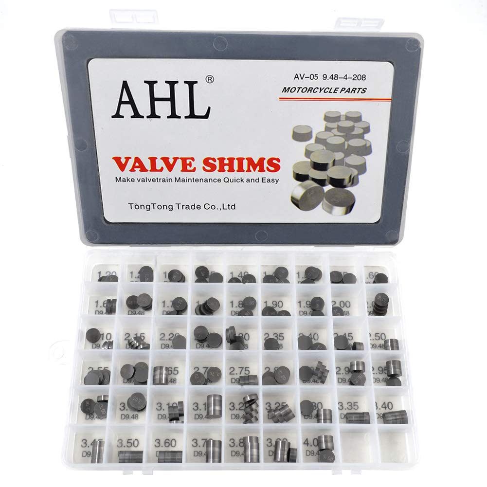 AHL Durchmesser: 9.48mm 4 x 52pcs Ventil Shim Ventile einstellen für Kawasaki VN800B Vulcan 800 Clas