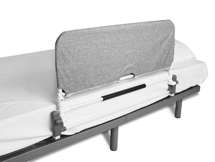 KMINA - Bettgitter Rausfallschutz Faltbar 90 bis 180 cm, Verstellbarer Aufstehhilfe Bett Senioren, K