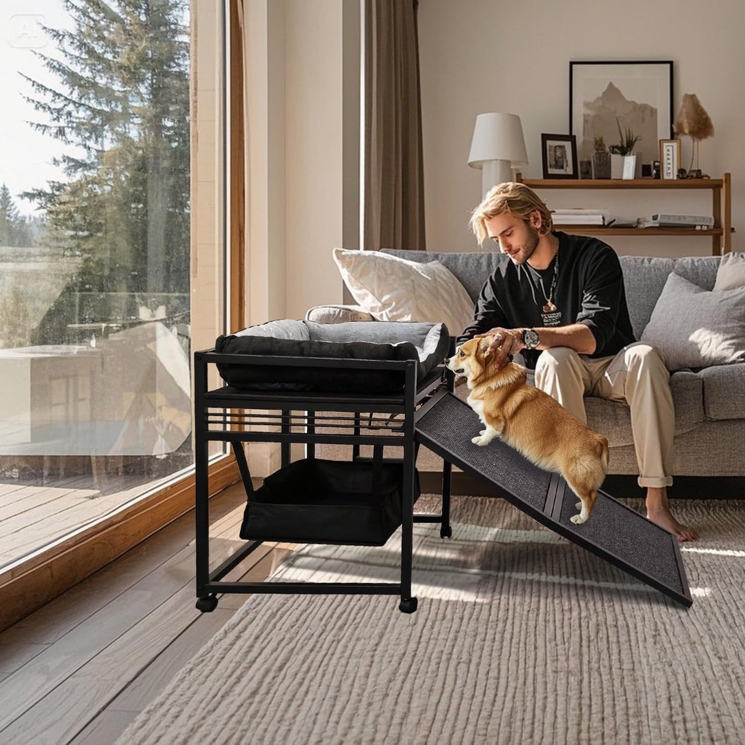 Bewegliche Struktur Haustier Treppe Rampe mit Sitz paaren Katzen/Hunde Stuhl mit Rampe hohe Betten,