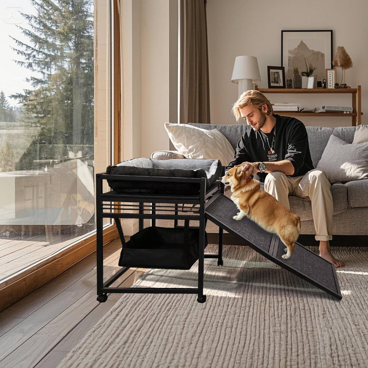Bewegliche Struktur Haustier Treppe Rampe mit Sitz paaren Katzen/Hunde Stuhl mit Rampe hohe Betten,
