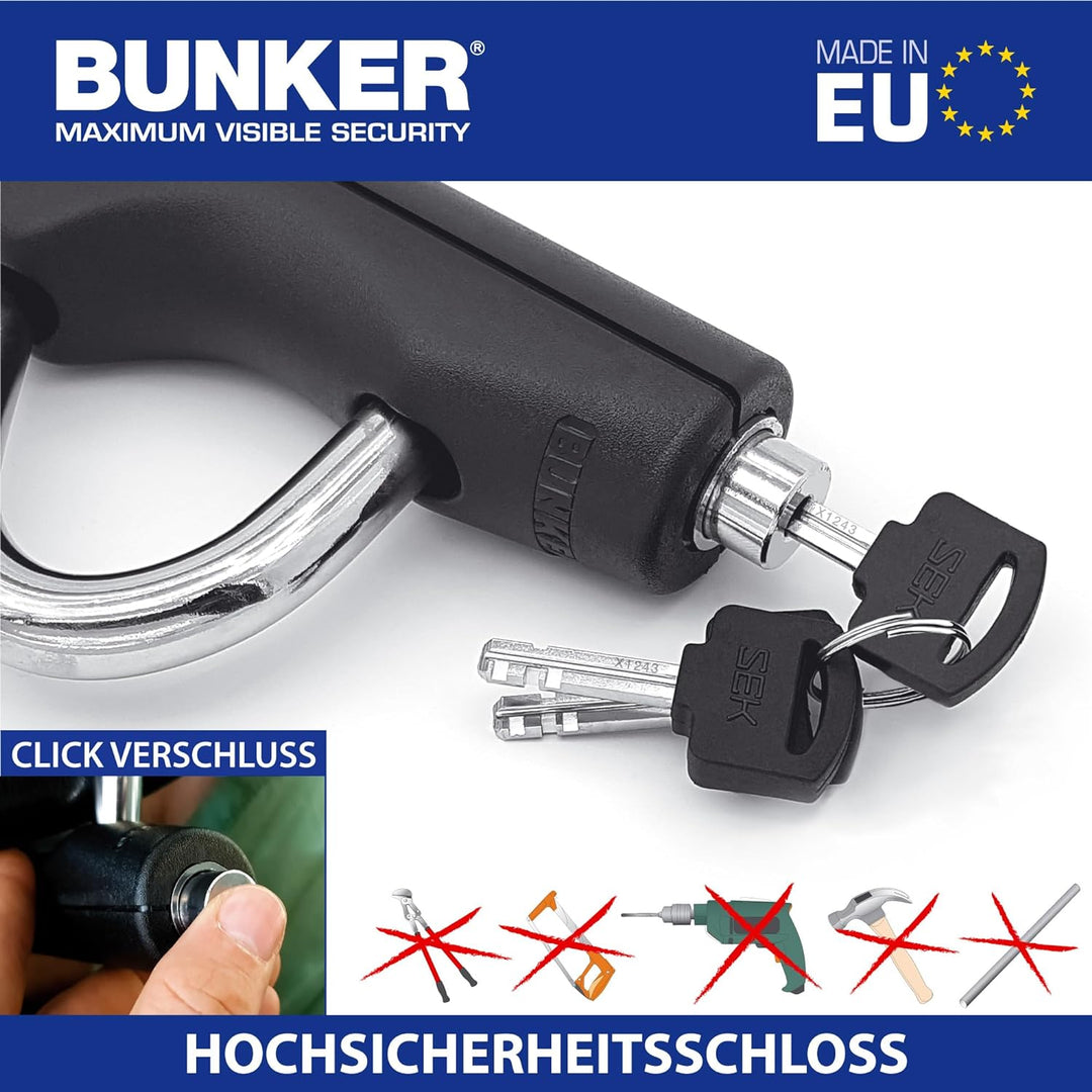 BUNKER BT29B Lenkradschloss Diebstahlsicherung Teleskop Lenkrad Pedal, Universal SUV