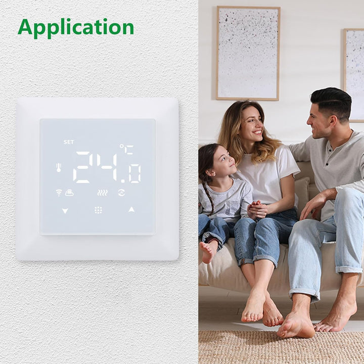 Wengart WLAN-gesteuerter Thermostat WG511,Heiz- und Kältemodi, einstellbare Fensteröffnungserkennung