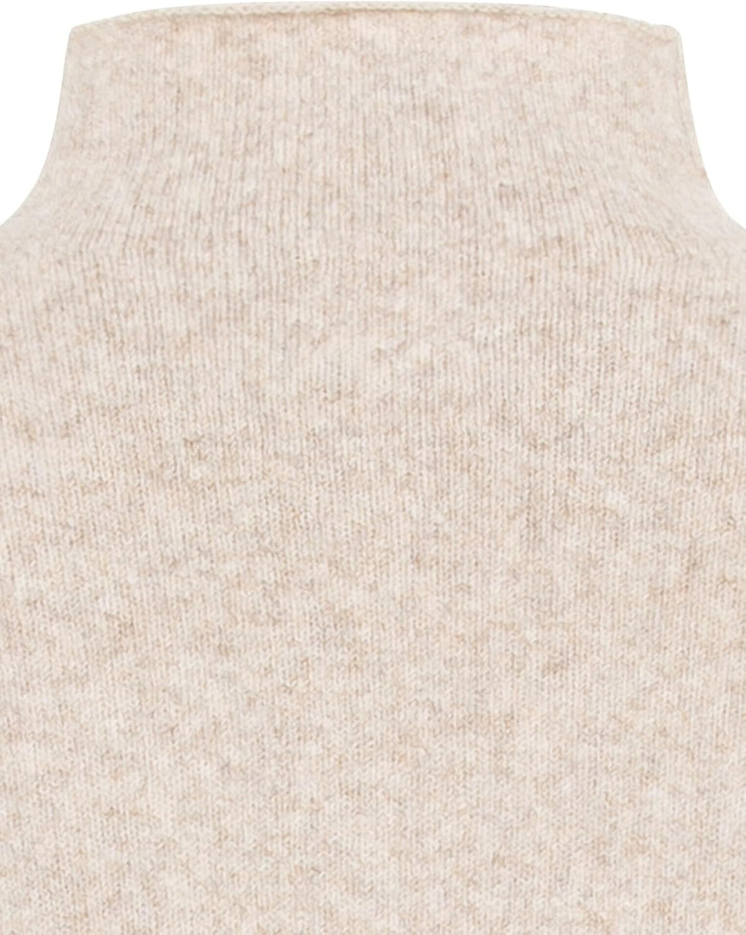 camel active Damen Oversized Strickpullover mit Rollkragen L Mandel, L Mandel