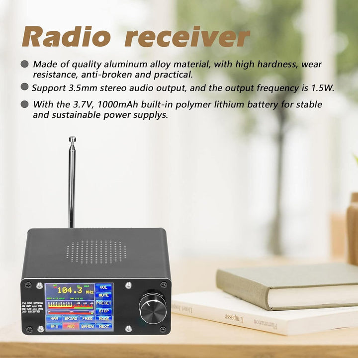 Irfora ATS-100 SI4732/SI4735 Vollwellenband-Radioempfänger FM SSB (LSB und USB) Unterstützt die Send
