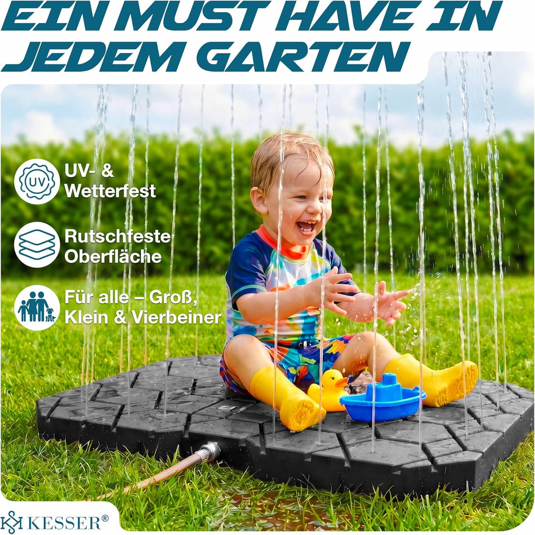 KESSER® Bodendusche Geo Gartendusche, Dusche für alle - Gross, Klein & Vierbeiner, rutschfest, UV- &
