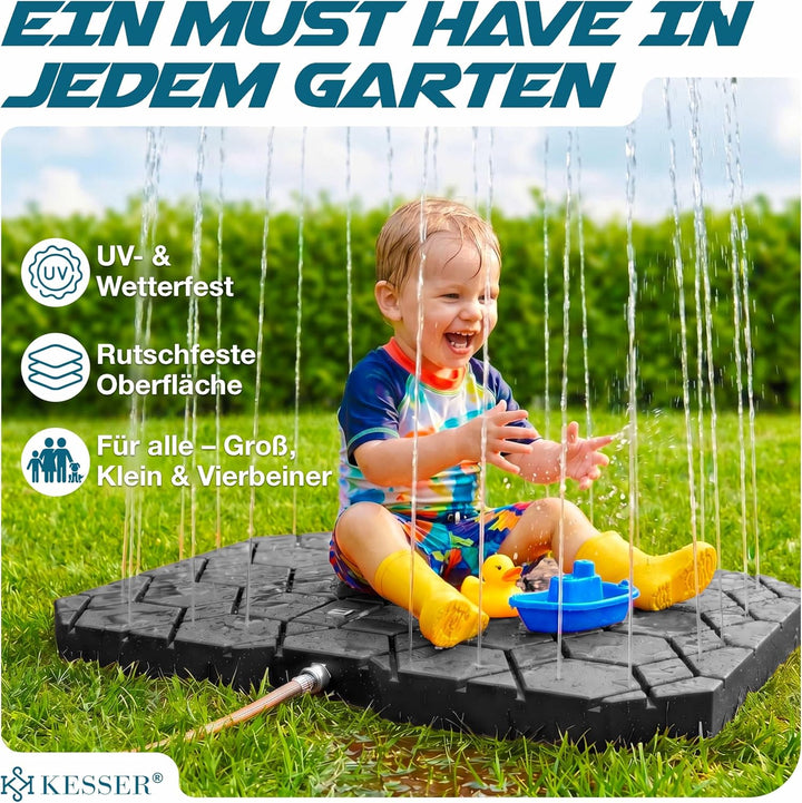KESSER® Bodendusche Geo Gartendusche, Dusche für alle - Gross, Klein & Vierbeiner, rutschfest, UV- &