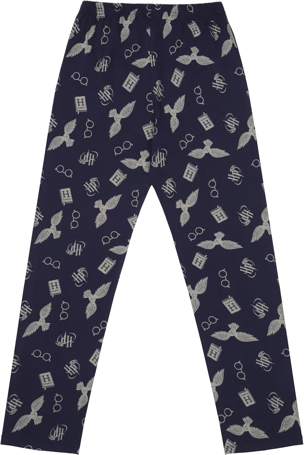 Harry Potter Mädchen Pyjama lang Schlafanzug, Pyjama, Hedwig, Hogwarts Zauberer, Langarm, Baumwolle,