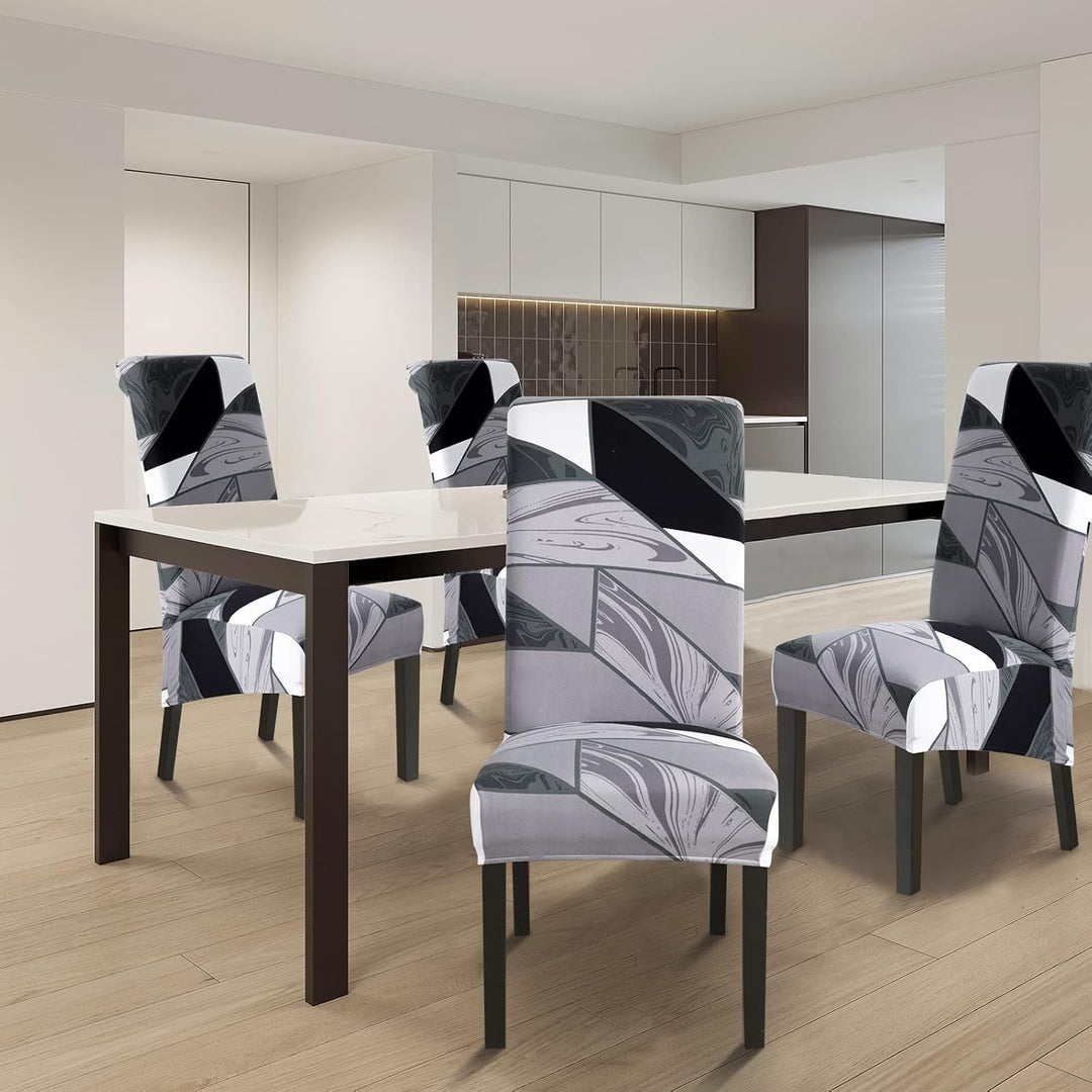 Lydevo Stuhlhussen XL 4er Set Stretch Stuhlhussen Schwingstühle XL für Esszimmerstühle Spandex Unive