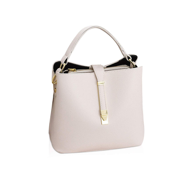 NICOLE & DORIS Leder Handtasche Damen Designer Frauen Umhängetasche mit Kartenfächer Shopper Klein T