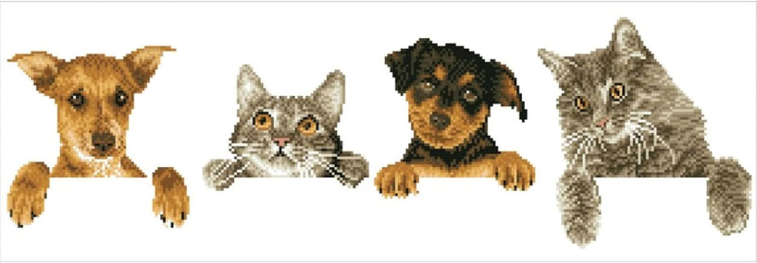 Diamond Dotz DD9-044 Hang in there, ca. 81 x 28 cm gross, Diamond Painting, Malen mit Diamanten, fun