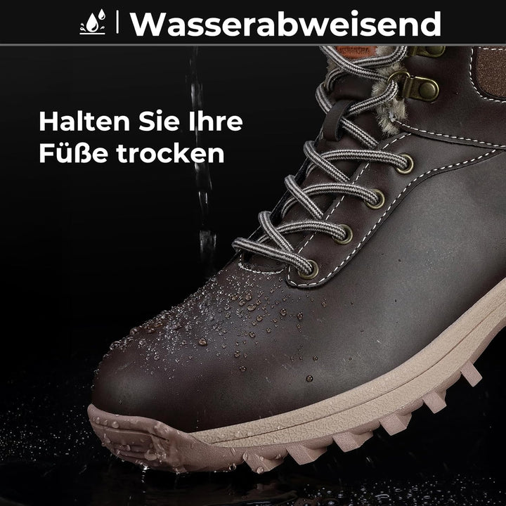 Mishansha Winterschuhe Herren Warme Gefüttert Winterstiefel Damen Winter Boots Outdoor 36-48 EU 41 E
