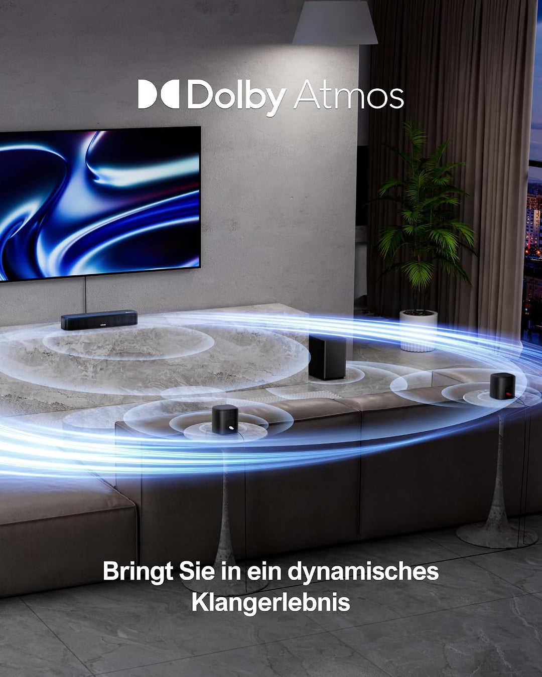 ULTIMEA 5.1 Soundbar mit Dolby Atmos, Surround Sound System, Aura A50 Pro | App Control, Home Theate