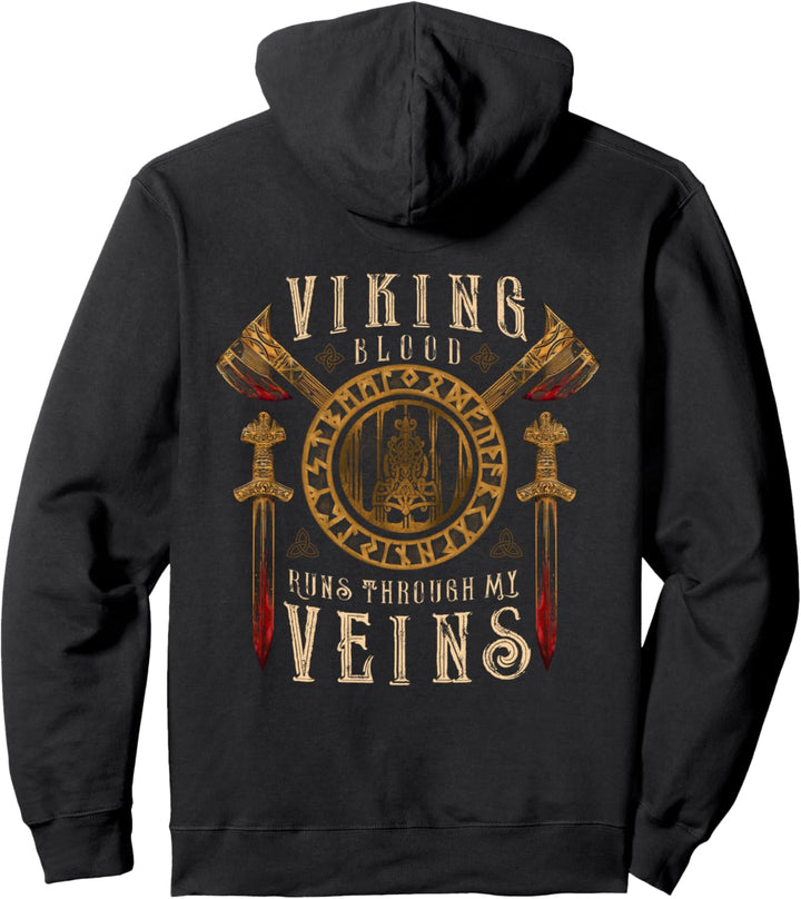 Wikingerzeit Geschenk für einen echten Wikinger Pullover Hoodie