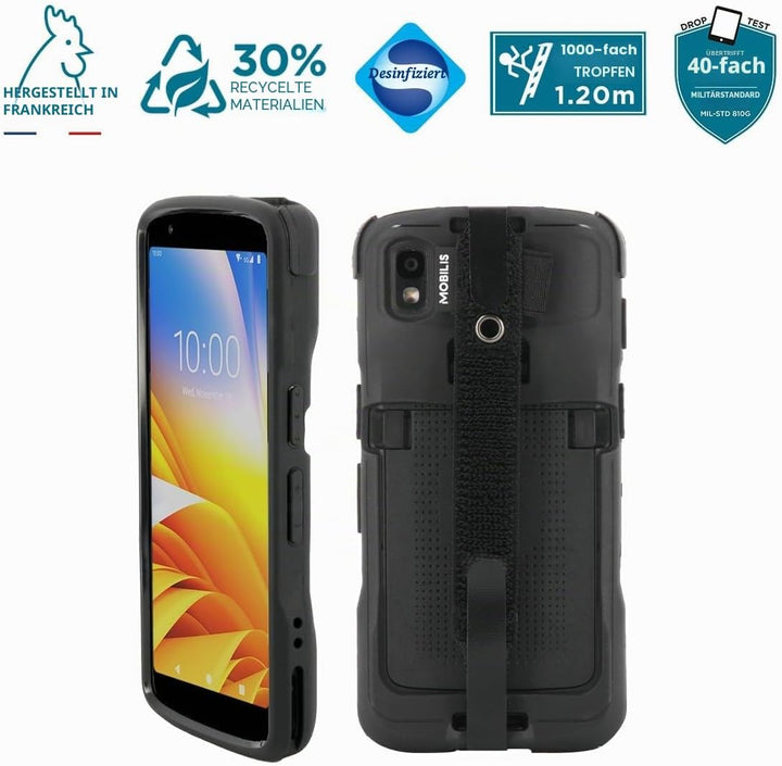 Mobilis Schutzhülle für Zebra TC22 TC27, Robuste Hülle für Touchscreen-Computer Zebra TC22 & TC27 mi