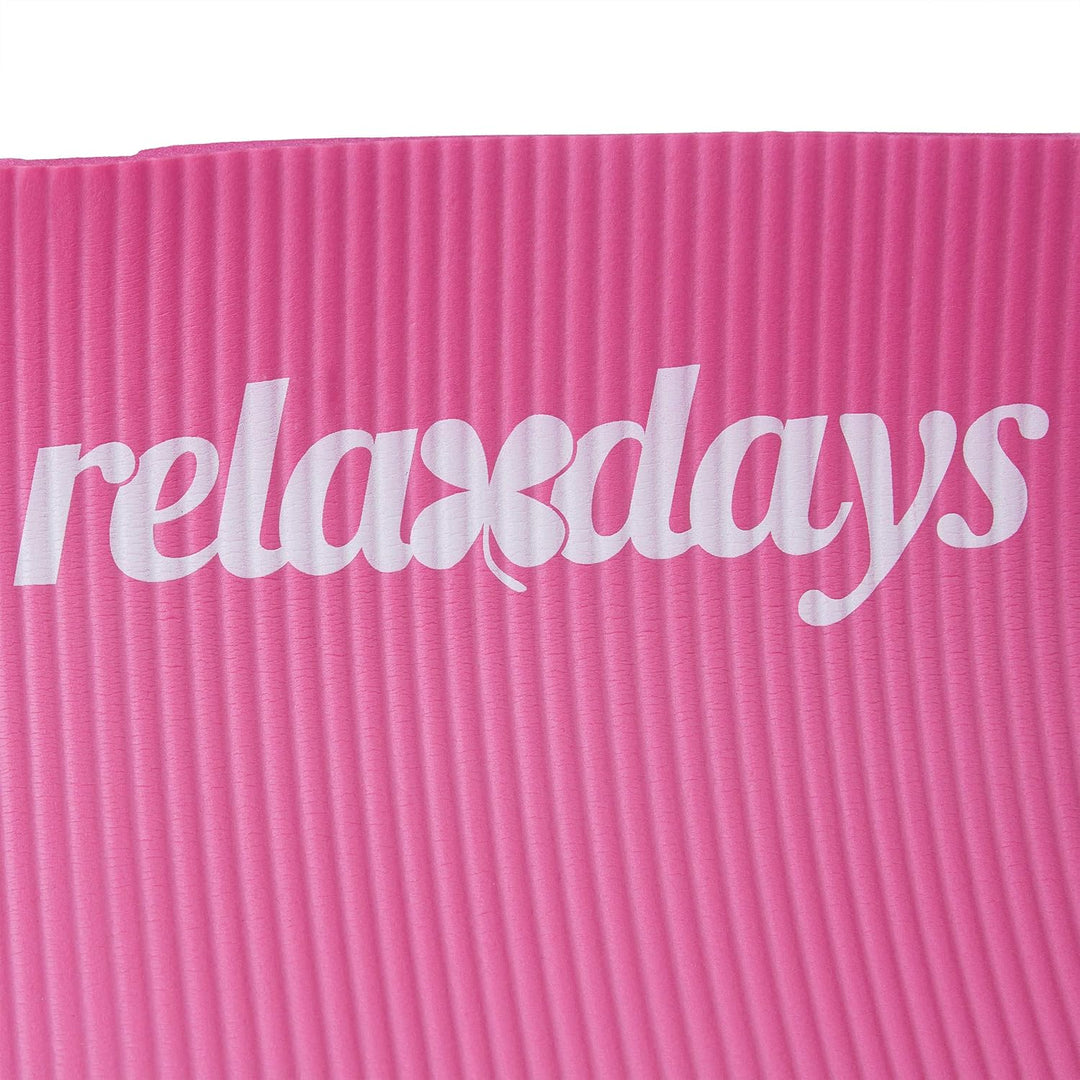 2 x Yogamatte, 1 cm dick, für Pilates, Fitness, gelenkschonend, mit Tragegurt, Gymnastikmatte 60 x 1