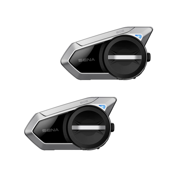 Sena 50S Motorrad Bluetooth Headset mit Drehrad und Sound by Harman Kardon, integriertem Mesh Interc