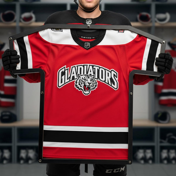Trikotrahmen in T-Form, Übergrösse (XXL - 4XL), Anthrazit, für T-Shirts, Eishockey und Football Trik