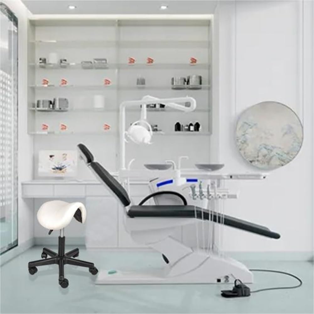 Mingone Sattelhocker Ergonomischer 2 Stück Arbeitshocker Höhenverstellbar Bürohocker mit Rollen 360°