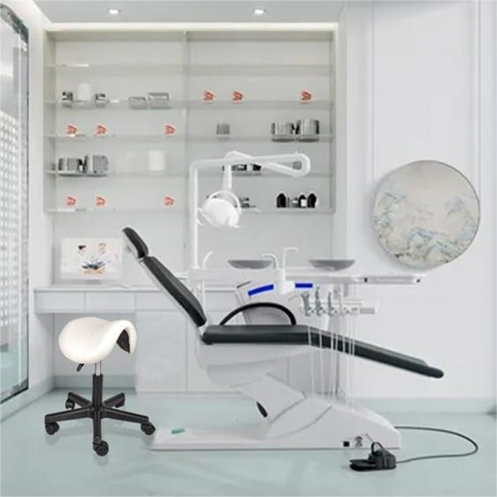 Mingone Sattelhocker Ergonomischer 2 Stück Arbeitshocker Höhenverstellbar Bürohocker mit Rollen 360°