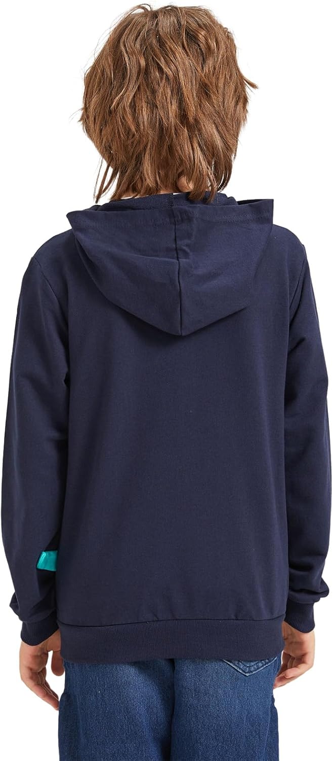 Alleen Jungen Sweatjacke Hoodie Langarm Baumwolle Kinder Pullover Dino Kapuzenpullover Jacke mit Kap