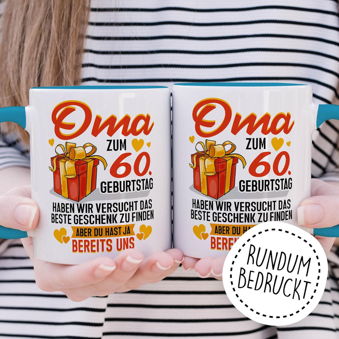 Tasse Grossmutter Geschenk Oma zum 60. Geburtstag haben wir versucht das beste Geschenk zu finden, a
