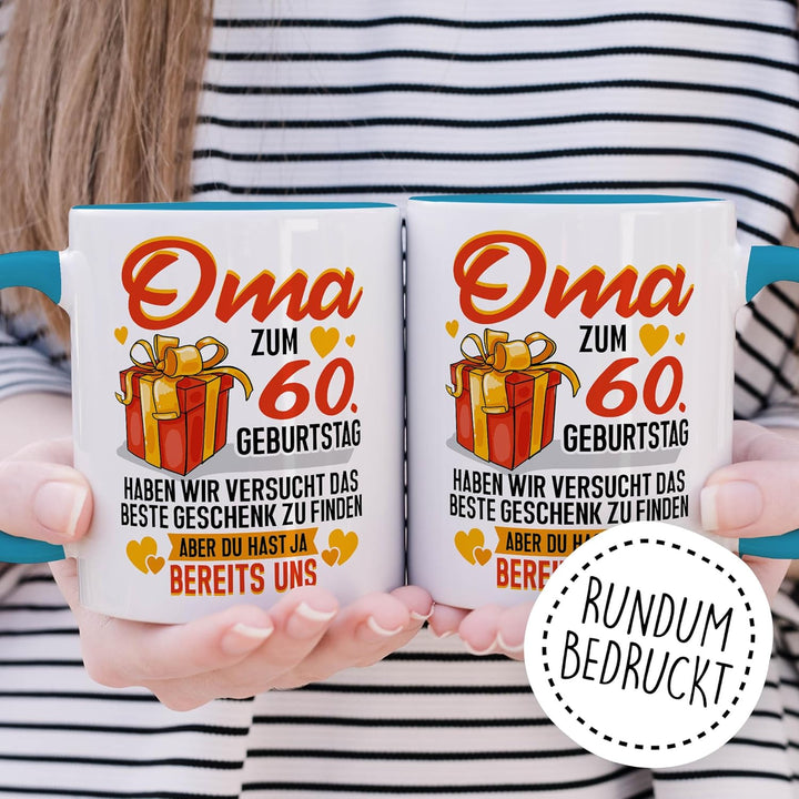 Tasse Grossmutter Geschenk Oma zum 60. Geburtstag haben wir versucht das beste Geschenk zu finden, a