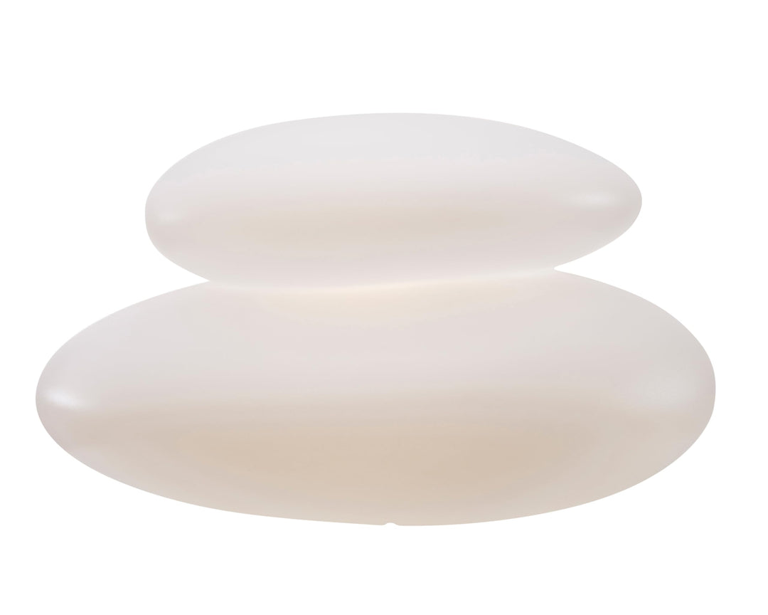 8 seasons design | Shining Stone Lampe E27, Polyethylen Weiss Ø 39 cm LED Ø 39 cm Weiss, LED Ø 39 cm