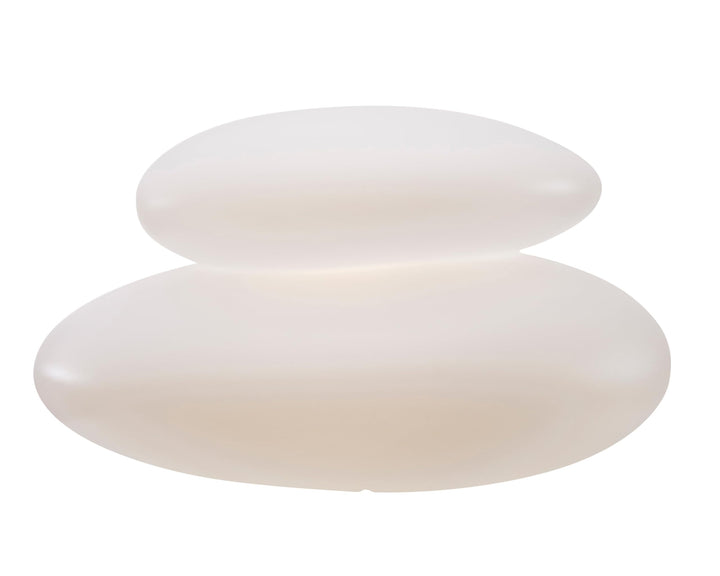 8 seasons design | Shining Stone Lampe E27, Polyethylen Weiss Ø 39 cm LED Ø 39 cm Weiss, LED Ø 39 cm