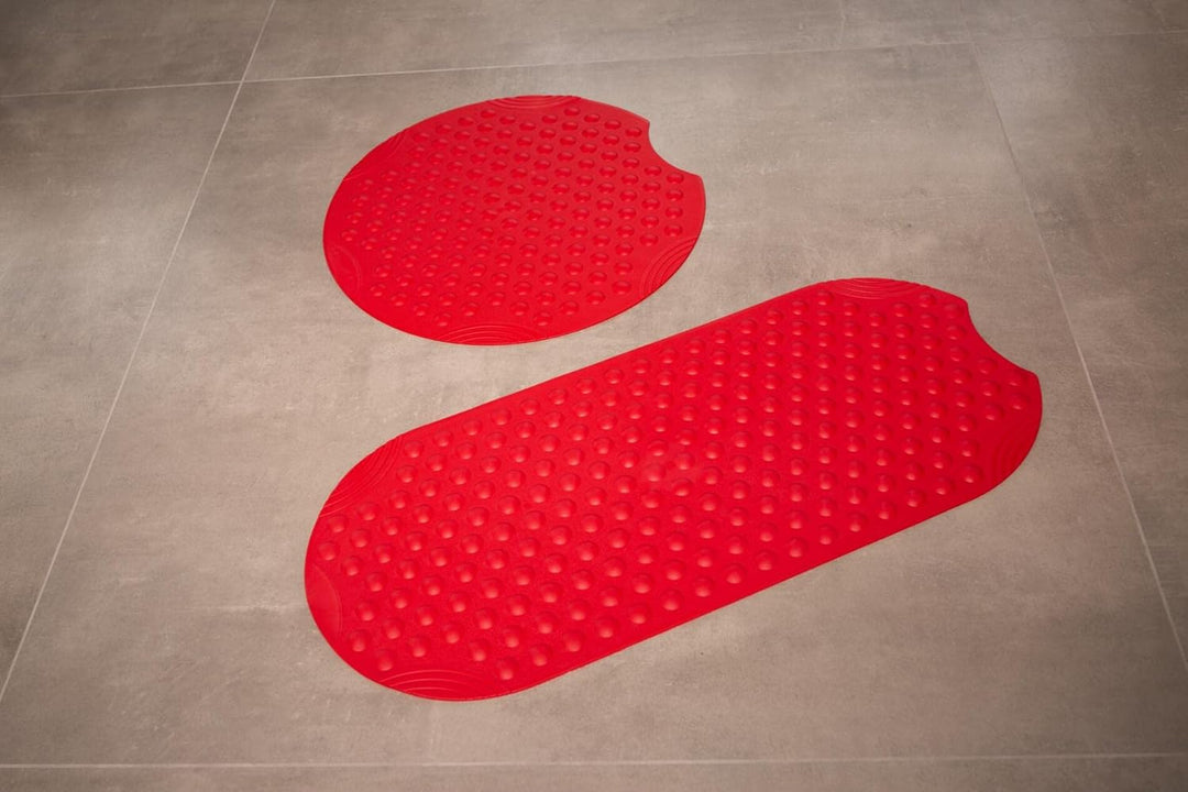 RIDDER Duscheinlage Tecno rot Ø 55 cm, Rot