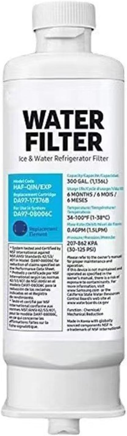 Kühlschrank-Wasserfilter, DA97 17376B, Auslaufsicher, Premium-Filtration, Kühlschrank-Wasserfilter,