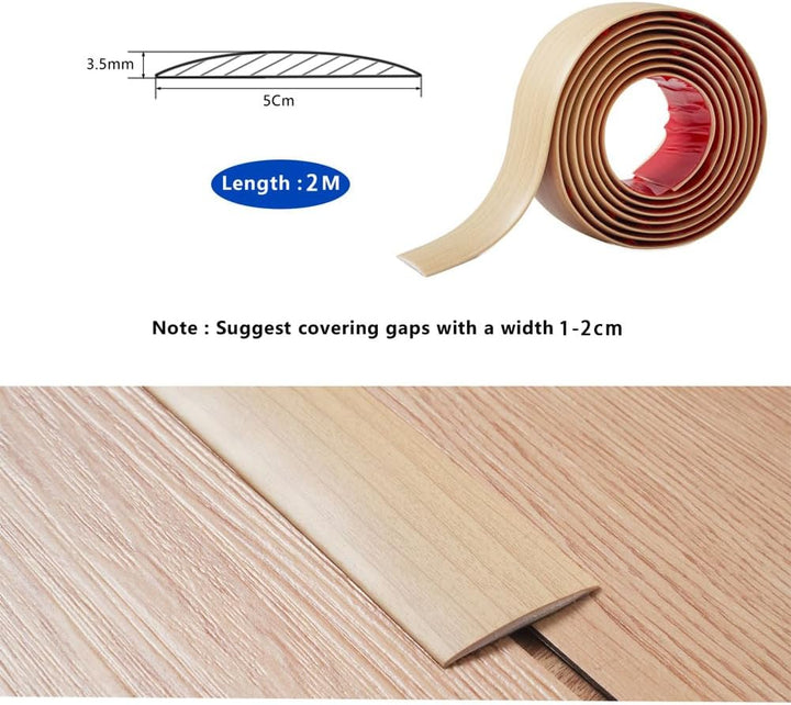 2M Flacher Bodenübergangsleiste Selbstklebender Übergangprofil Türschwellen-Übergangsvinyl Laminat-B