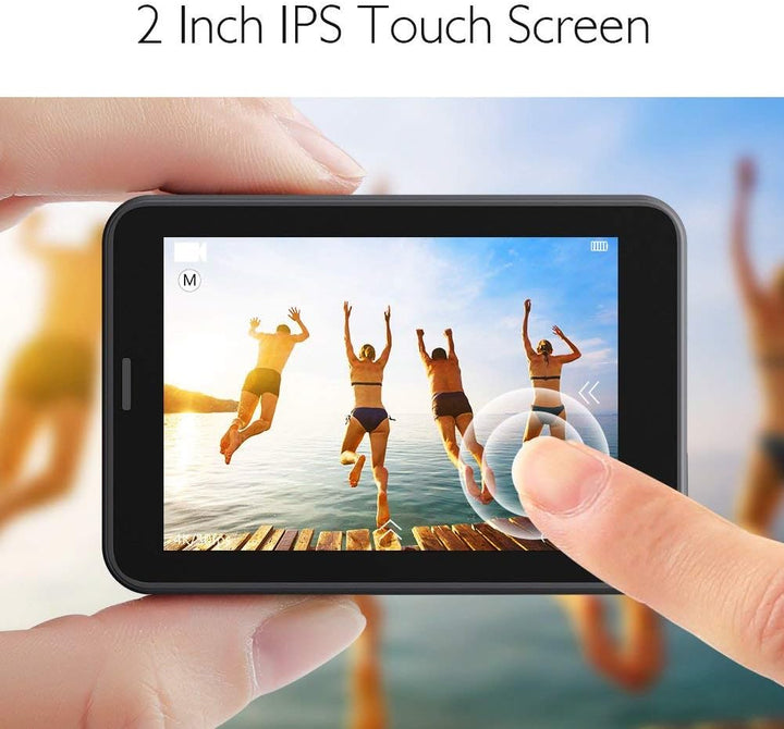 AKASO Action Cam 4K 30FPS Action Kamera 20MP WiFi mit Touchscreen EIS 40M unterwasserkamera mit Spra