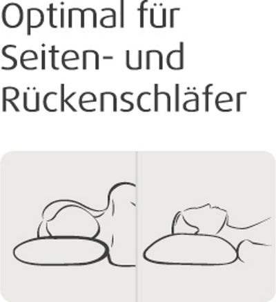 Schlafkissen Comfort 80x40 cm Beige, 80x40 cm Beige