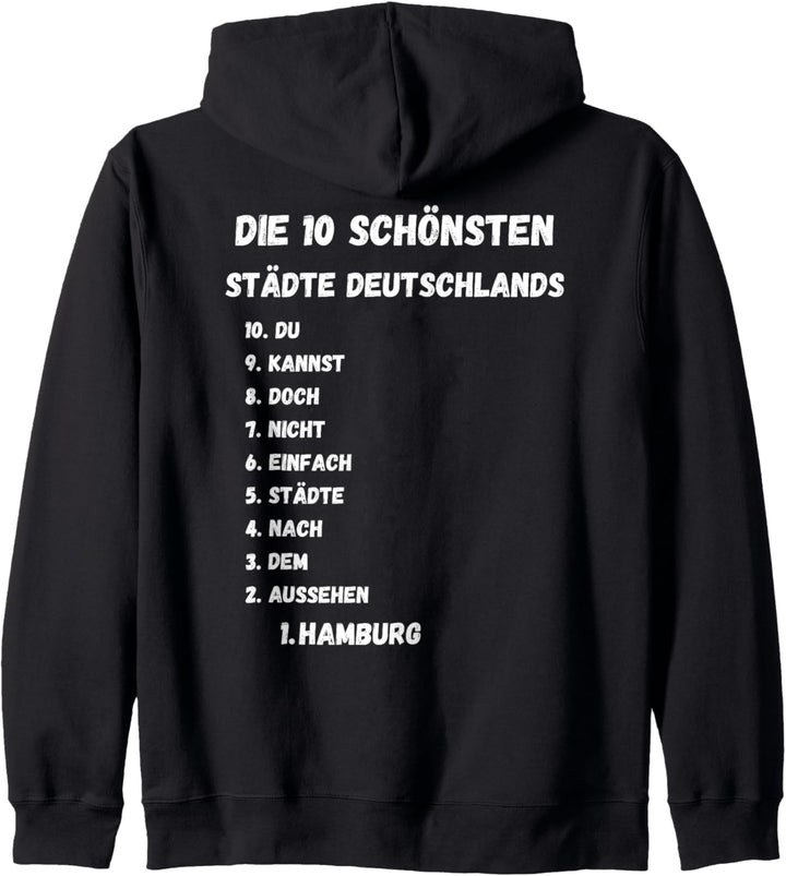 Die 10 schönsten Städte Deutschlands, 1. Platz Hamburg Kapuzenjacke