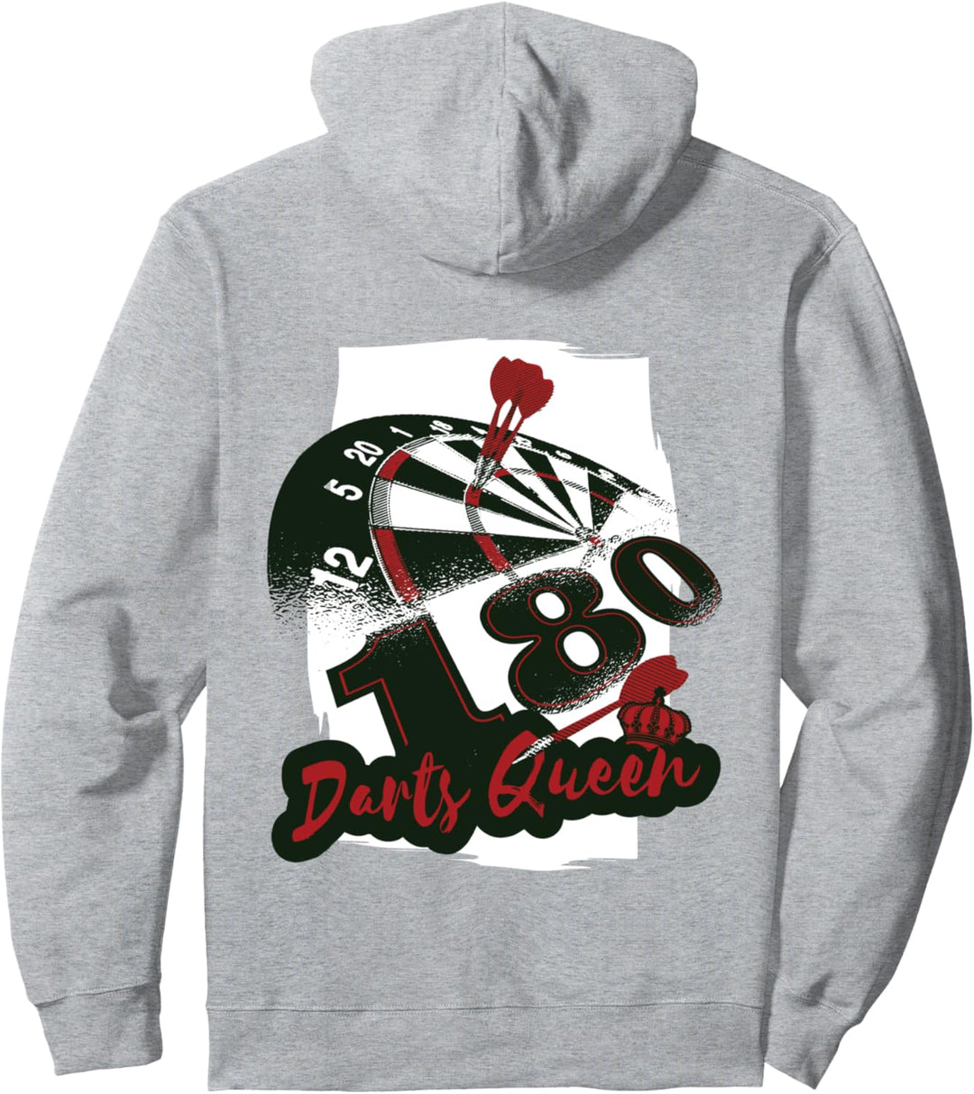 Dart Queen Trikot mit Backprint für Frauen Damen Pullover Hoodie