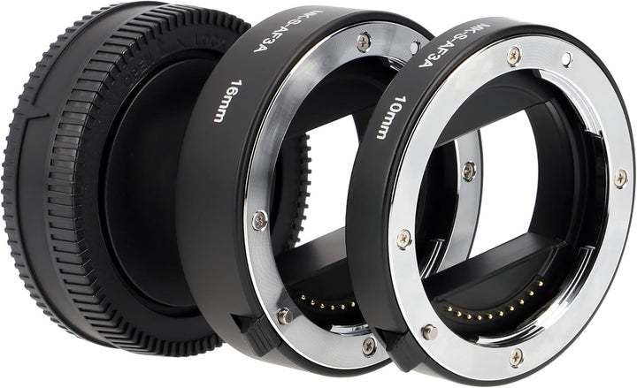Automatik-Makro-Zwischenringe Extension Tube für Sony E-Mount Kameras, Meike MK-S-AF3A Metall, Metal