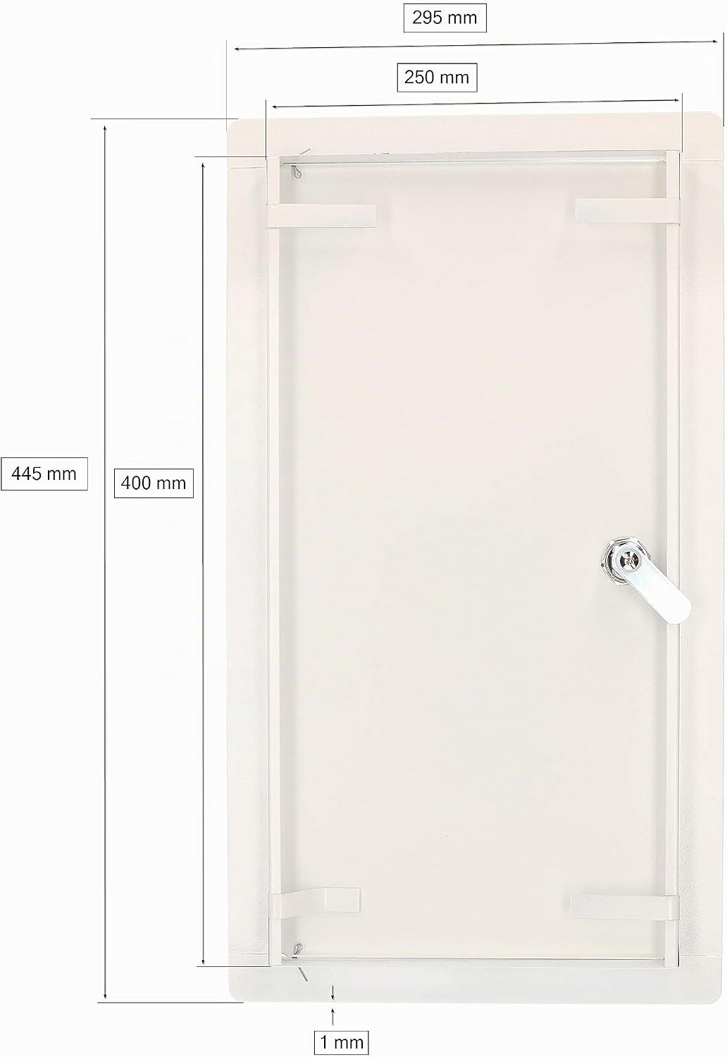 KOTARBAU® Revisionsklappe - 40 x 25 cm - Revisionstür Trockenbau - mit Schloss + 2 Schlüssel - Wartu