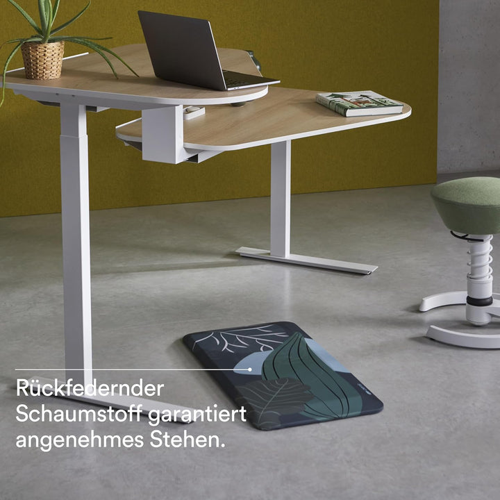 aeris Muvmat Anti Ermüdungsmatte für Stehtische – Ergonomische 2-Zonen Schreibtisch Stehmatte für ge