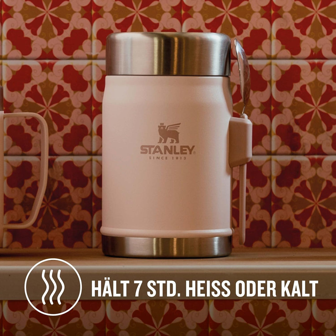 Stanley Classic Legendary Thermobehälter für Essen mit Göffel 400 ml - Hält 7 Stunden Heiss oder Kal