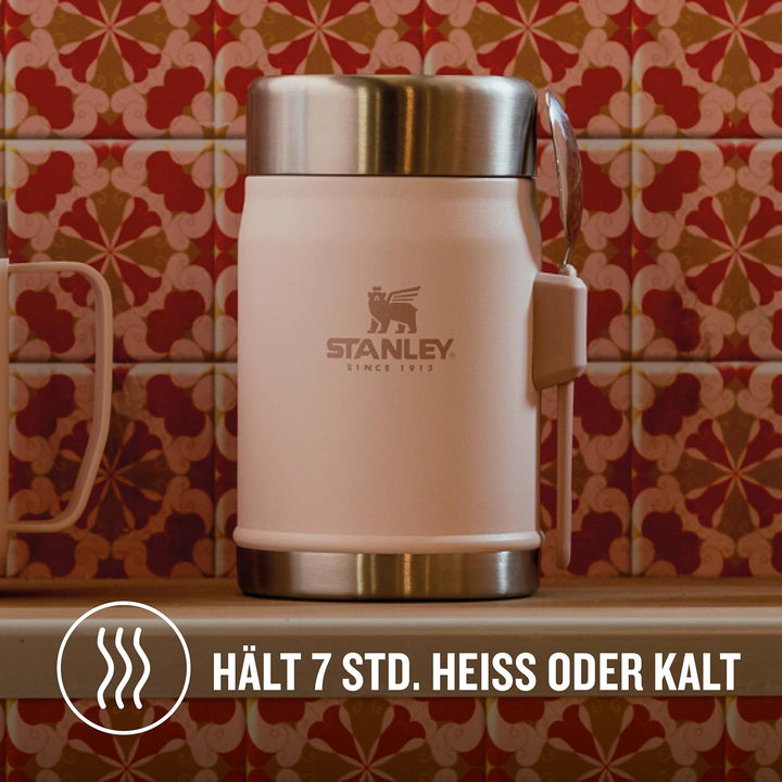 Stanley Classic Legendary Thermobehälter für Essen mit Göffel 400 ml - Hält 7 Stunden Heiss oder Kal