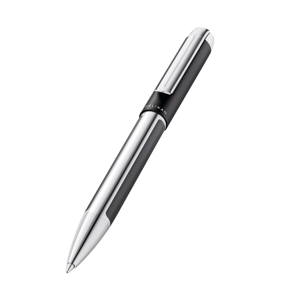 Pelikan Kugelschreiber Pura K40, Anthrazit, hochwertiger Drehkugelschreiber im Geschenk-Etui, 822633