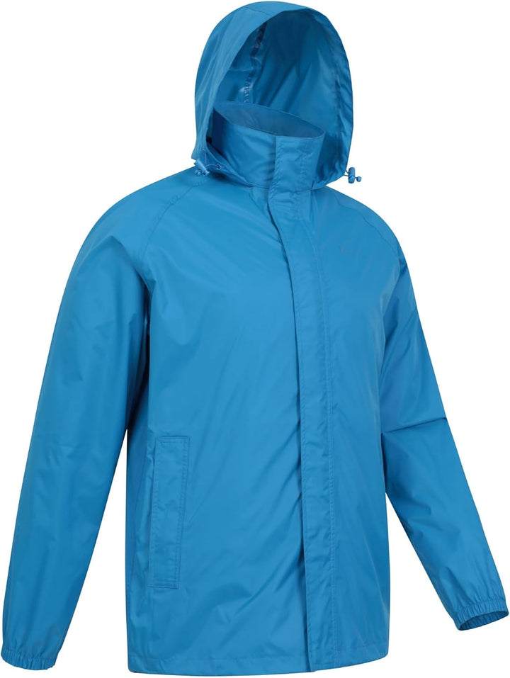 Mountain Warehouse Pakka Herren Wasserdicht Leichte verpackbare Regen Renn Sport Jacke S Leuchtend B