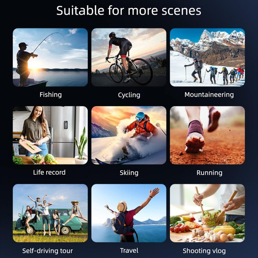 1080P Vlog Kamera mit um 270° drehbarem Objektiv, Digitaler Bildstabilisierung und 1,53-Zoll-Bildsch