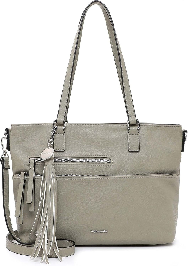 Tamaris Shopper Adele 30476 Damen Handtaschen Uni Einheitsgrösse Khaki 910, Einheitsgrösse Khaki 910