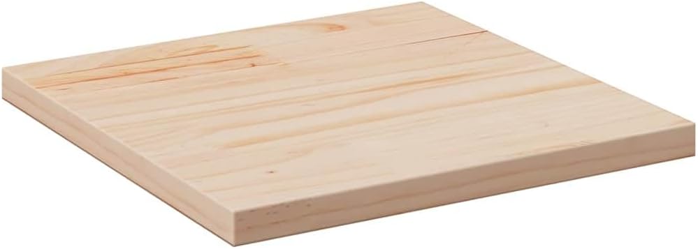 vidaXL Tischplatte 40x40x2,5 cm Massivholz Kiefer Quadratisch 40 x 40 x 2.5 cm Braun, 40 x 40 x 2.5